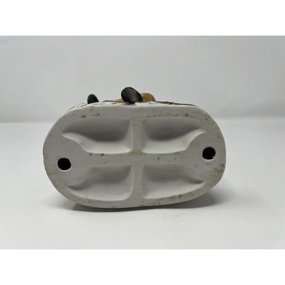 Vtg Norleans Japan  Man on Bench Playing Fiddle & His Dog 7 1/2" T x 6"L x 4"W - Picture 5 of 5